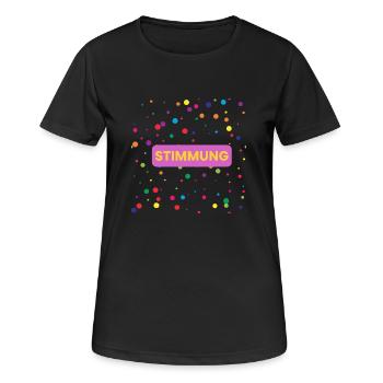 Mood Confetti Mood Cannon Confetti Cannon - Women's Breathable T-Shirt - black - Front - AI Model Female 172 light (172cm)