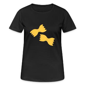 farfalle pasta - Women's Breathable T-Shirt - black - Front - AI Model Female 172 light (172cm)