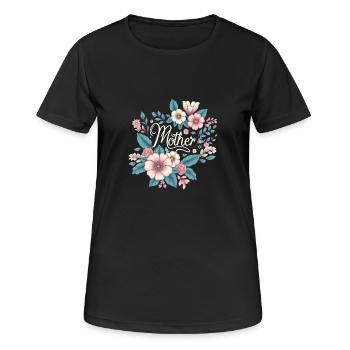 Mama - Frauen T-Shirt atmungsaktiv - Schwarz - Vorne - AI Model Female 172 light (172cm)