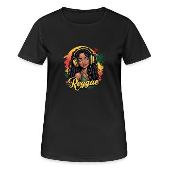 Reggae Girl - Women's Breathable T-Shirt - black - Front - AI Model Female 172 light (172cm)