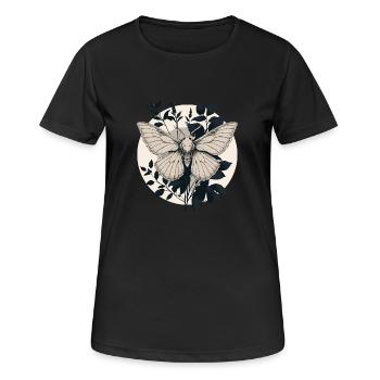 Papillon mystique - T-shirt respirant Femme - noir - Devant - AI Model Female 172 light (172cm)