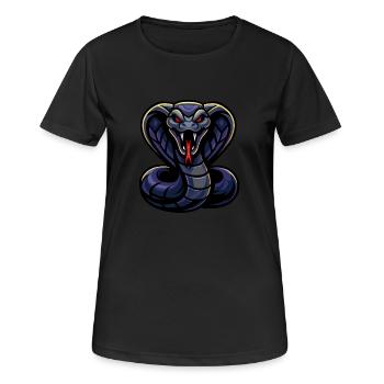 Cobra – Blaze Fury | Urban Zodiac Mascot - Women's Breathable T-Shirt - black - Front - AI Model Female 172 light (172cm)