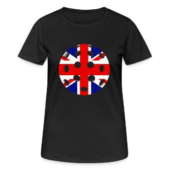 Pickleball Royaume-Uni - T-shirt respirant Femme - noir - Devant - AI Model Female 172 light (172cm)