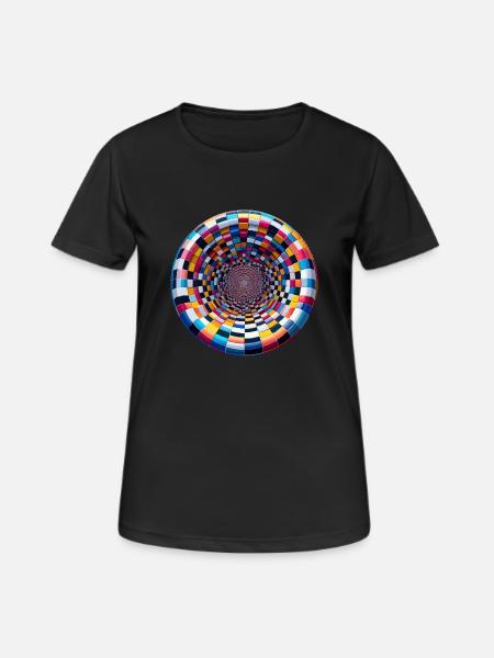 Cavity colored - Women's Breathable T-Shirt - black