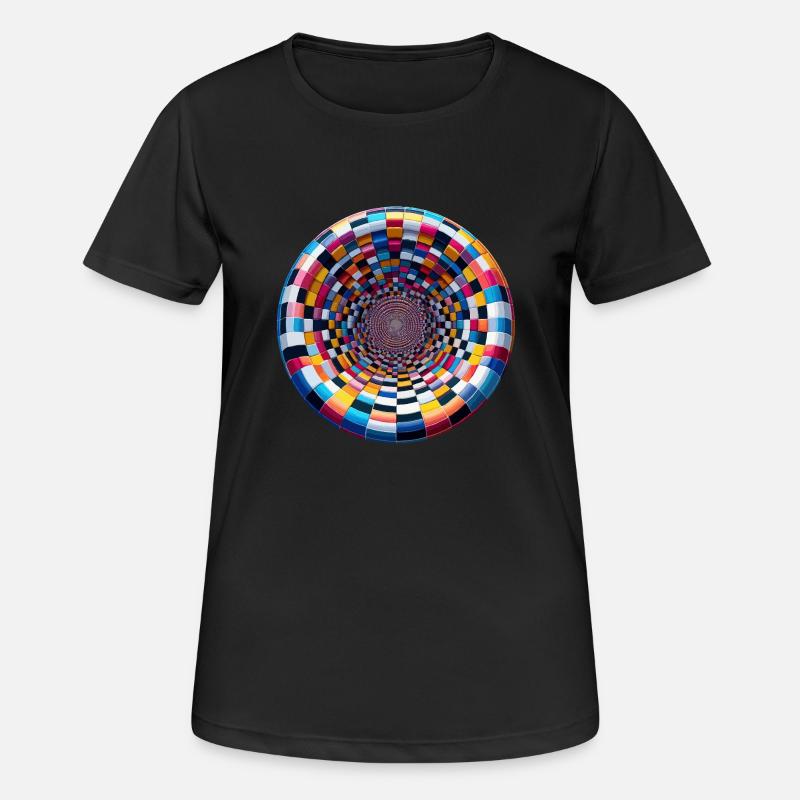 Cavity colored - Women's Breathable T-Shirt - black