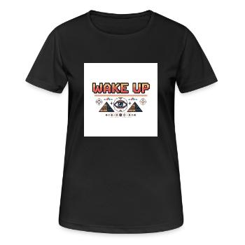 1751500996032 - T-shirt respirant Femme - noir - Devant - AI Model Female 172 light (172cm)