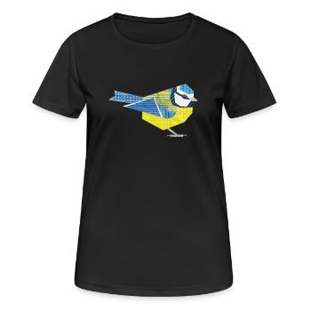 Blue Tit - Women's Breathable T-Shirt - black - Front - AI Model Female 172 light (172cm)