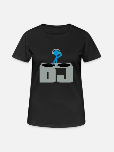 DJ - Women's Breathable T-Shirt - black