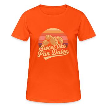 Pure douceur mexicaine - T-shirt respirant Femme - orange néon - Devant - AI Model Female 172 dark (172cm)
