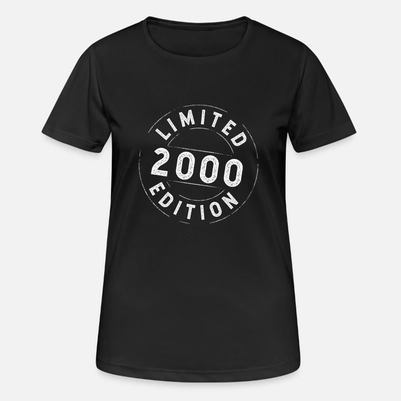 Edition limitée 2000 - T-shirt respirant Femme - noir