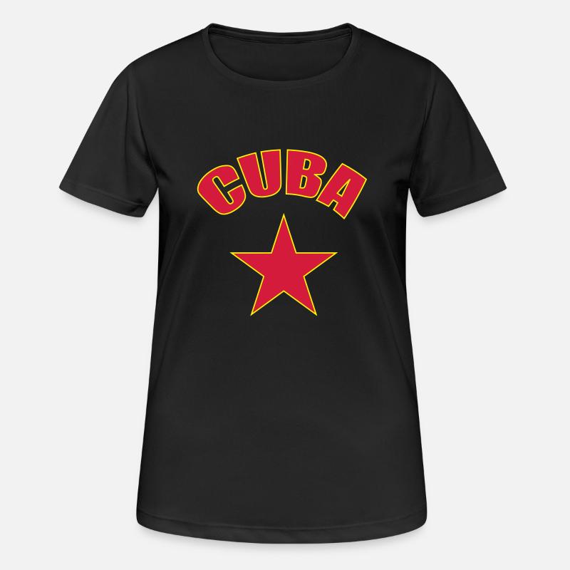 Cuba - T-shirt respirant Femme - noir