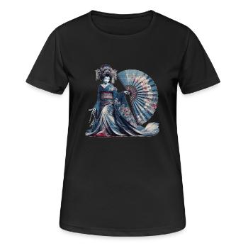 Cultural Treasures of Geisha - Women's Breathable T-Shirt - black - Front - AI Model Female 172 light (172cm)