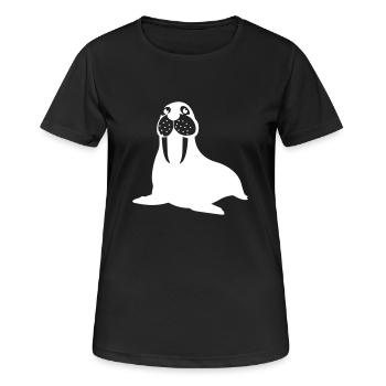 morse - T-shirt respirant Femme - noir - Devant - AI Model Female 172 light (172cm)