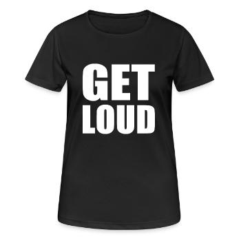 Get loud - Women's Breathable T-Shirt - black - Front - AI Model Female 172 light (172cm)