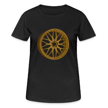 Bord - T-shirt respirant Femme - noir - Devant - AI Model Female 172 light (172cm)