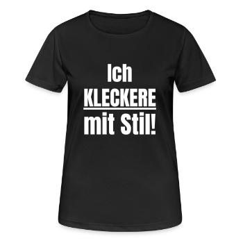 Je déborde de style ! - T-shirt respirant Femme - noir - Devant - AI Model Female 172 light (172cm)