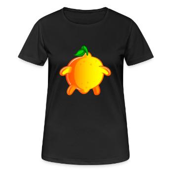 citron de dos - T-shirt respirant Femme - noir - Devant - AI Model Female 172 light (172cm)