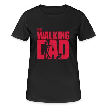 the walking-dad - the current Daddy funny zombie - Women's Breathable T-Shirt - black - Front - AI Model Female 172 light (172cm)
