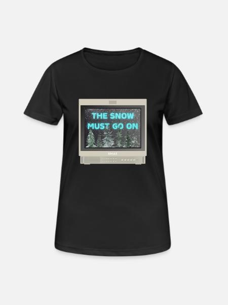 PVM Lover - The snow must go on - T-shirt respirant Femme - noir