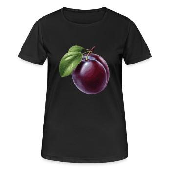 Plum - Women's Breathable T-Shirt - black - Front - AI Model Female 172 light (172cm)