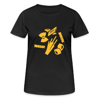 Nouille - T-shirt respirant Femme - noir - Devant - AI Model Female 172 light (172cm)