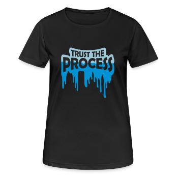 faire confiance au processus Devis - T-shirt respirant Femme - noir - Devant - AI Model Female 172 light (172cm)