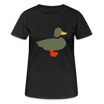 Canard - T-shirt respirant Femme - noir - Devant - AI Model Female 172 light (172cm)