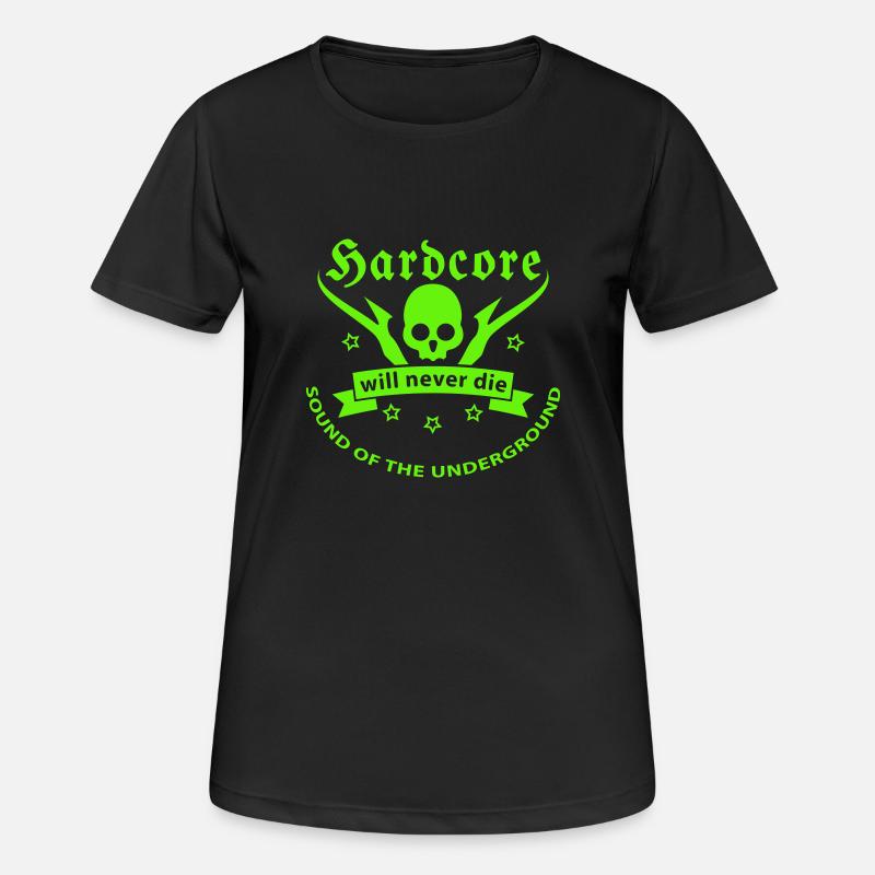 techno - T-shirt respirant Femme - noir