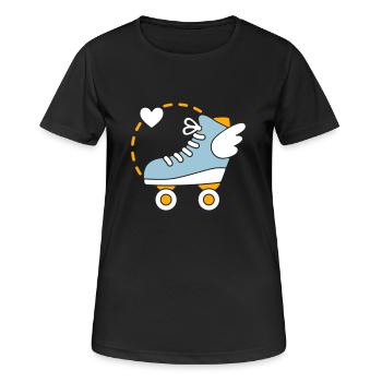 C’est comme flotter. - T-shirt respirant Femme - noir - Devant - AI Model Female 172 light (172cm)