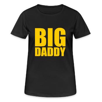BIG DADDY - Frauen T-Shirt atmungsaktiv - Schwarz - Vorne - AI Model Female 172 light (172cm)