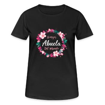 Die beste Großmutter der Welt - Frauen T-Shirt atmungsaktiv - Schwarz - Vorne - AI Model Female 172 light (172cm)