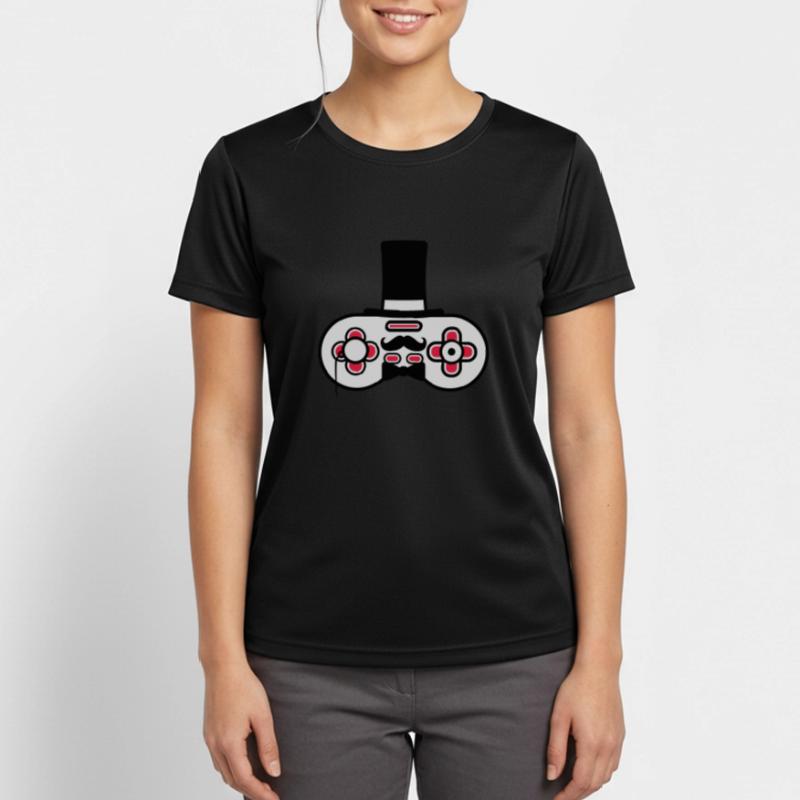 Gentlemen old controller retro Women's Breathable T-Shirt