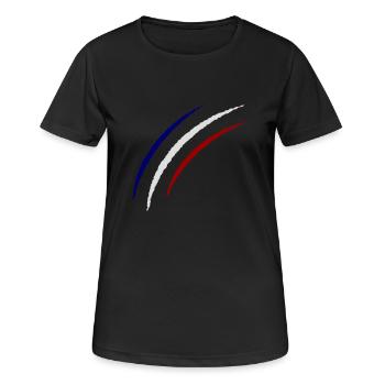 krallen france - Frauen T-Shirt atmungsaktiv - Schwarz - Vorne - AI Model Female 172 light (172cm)