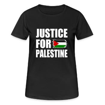 Justice for palestine - Women's Breathable T-Shirt - black - Front - AI Model Female 172 light (172cm)