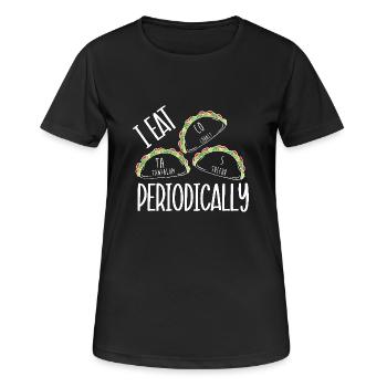 Tableau périodique - T-shirt respirant Femme - noir - Devant - AI Model Female 172 light (172cm)