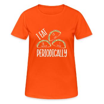 Tableau périodique - T-shirt respirant Femme - orange néon - Devant - AI Model Female 172 dark (172cm)