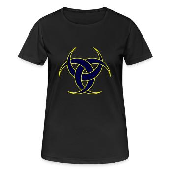 Emblème de Diane II - T-shirt respirant Femme - noir - Devant - AI Model Female 172 light (172cm)