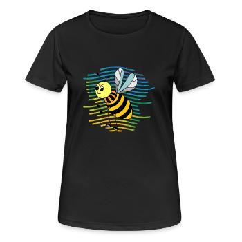 Insecte - T-shirt respirant Femme - noir - Devant - AI Model Female 172 light (172cm)