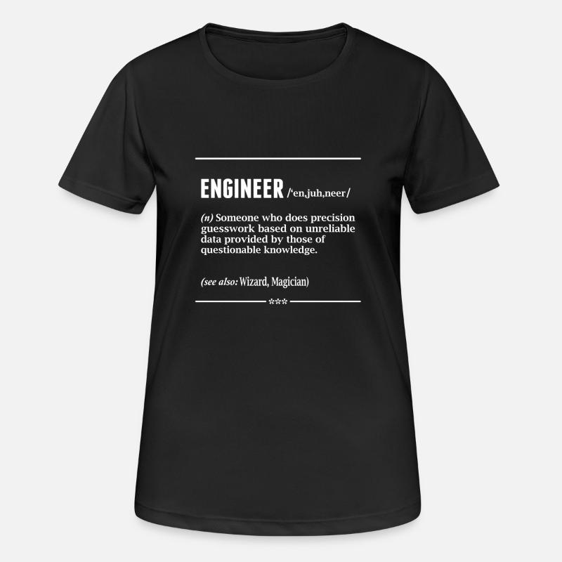 ENGINEER - Women's Breathable T-Shirt - black
