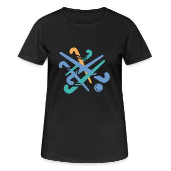 Crosse - T-shirt respirant Femme - noir - Devant - AI Model Female 172 light (172cm)