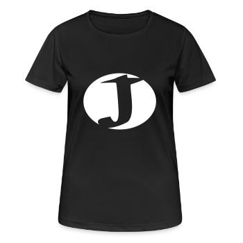 Superheld, Superhero, Hero, Actionhero, J - Frauen T-Shirt atmungsaktiv - Schwarz - Vorne - AI Model Female 172 light (172cm)