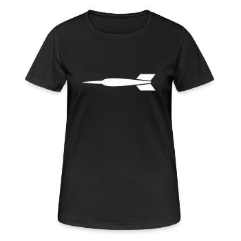 Fléchettes - bar - T-shirt respirant Femme - noir - Devant - AI Model Female 172 light (172cm)