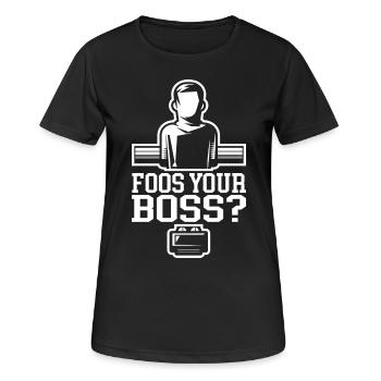 Lustiges Tischfussball Kickern Tischkicker - Frauen T-Shirt atmungsaktiv - Schwarz - Vorne - AI Model Female 172 light (172cm)