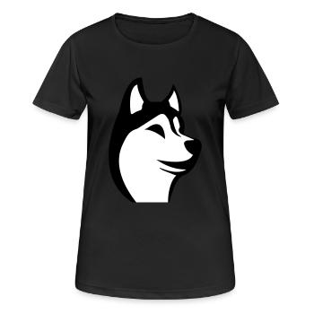 Husky - T-shirt respirant Femme - noir - Devant - AI Model Female 172 light (172cm)
