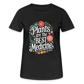 Végétarien Végétalien Végétarien Végétarien - T-shirt respirant Femme - noir - Devant - AI Model Female 172 light (172cm)