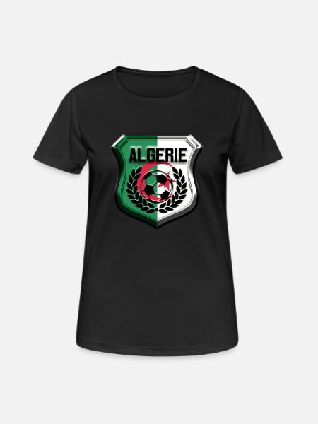 algerie football - T-shirt respirant Femme - noir