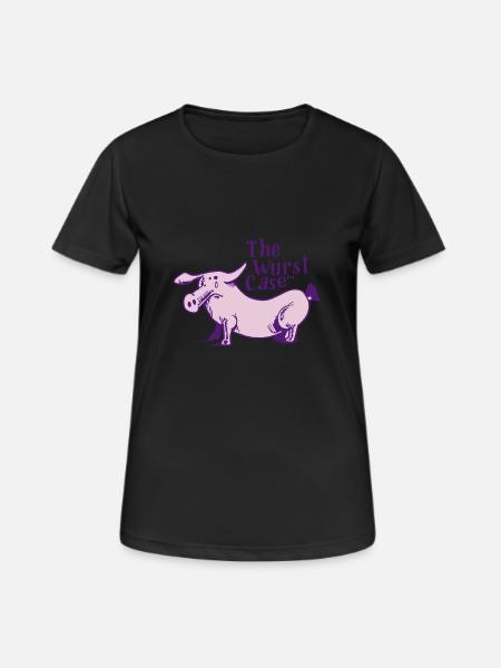 the sausage case - Women's Breathable T-Shirt - black