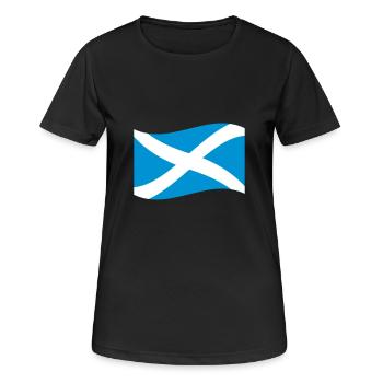 Ecosse - T-shirt respirant Femme - noir - Devant - AI Model Female 172 light (172cm)