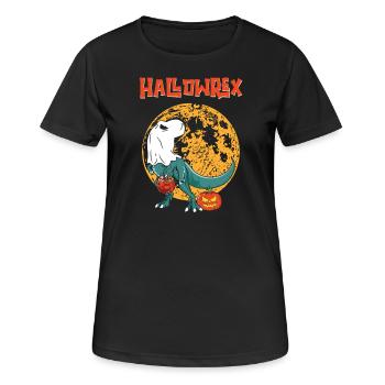 Hallowrex Tyrannosaurus Rex - Trex Halloween - Women's Breathable T-Shirt - black - Front - AI Model Female 172 light (172cm)