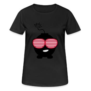 bomb_sexy_c3 - Frauen T-Shirt atmungsaktiv - Schwarz - Vorne - AI Model Female 172 light (172cm)